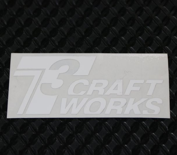 T3CraftWorksステッカー 白