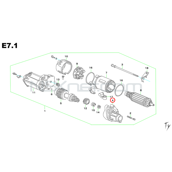 31203-PR7-A01 カバー,ギヤー