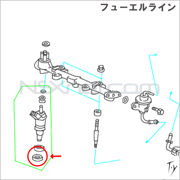 91302-P0A-A00 Oリング 10X1.7